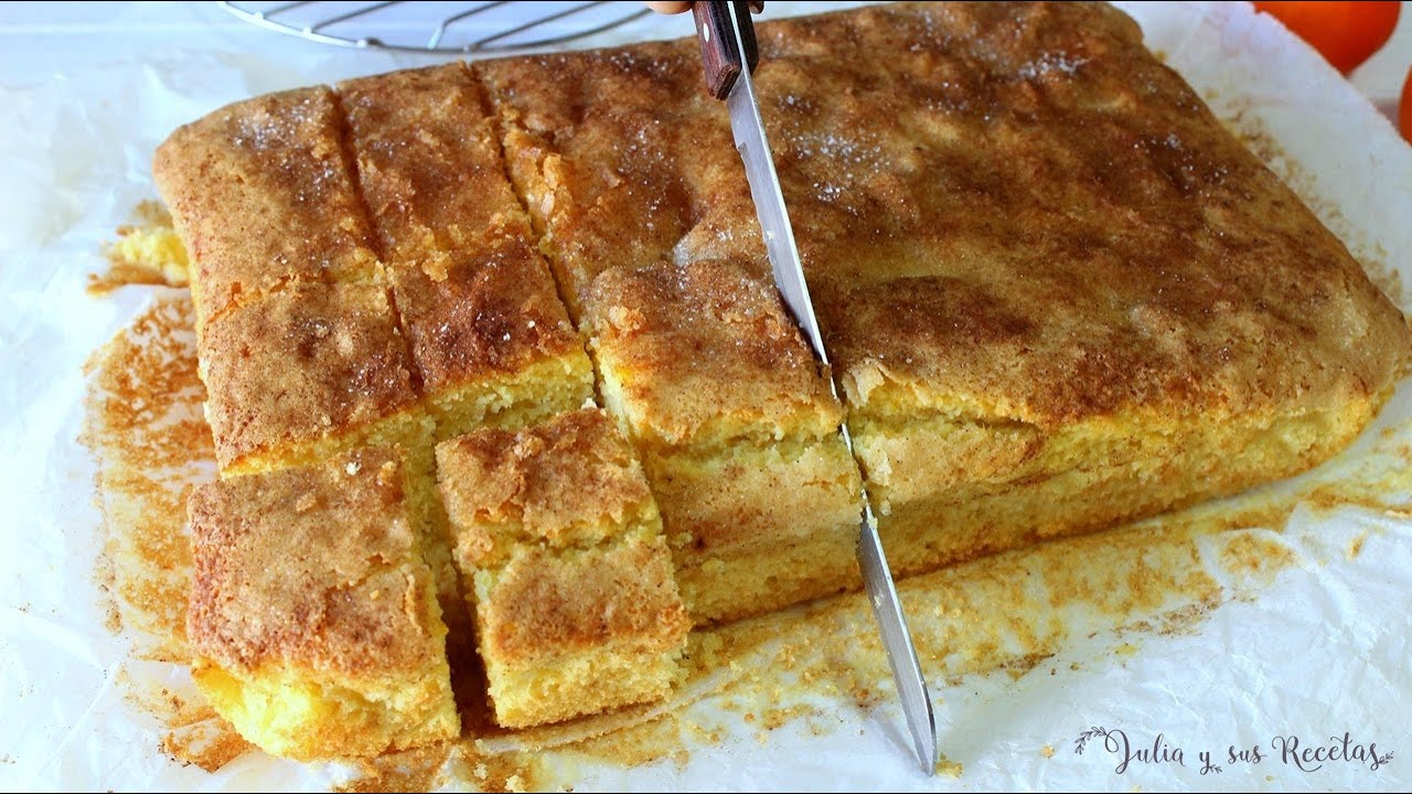 Coca de naranja😍UN BIZCOCHO ESPONJOSO Y AROMÁTICO!