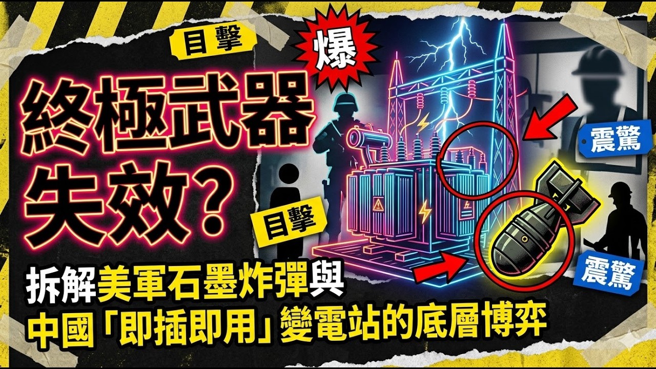 終極武器的失效？拆解美軍石墨炸彈與中國「即插即用」變電站的底層博弈
