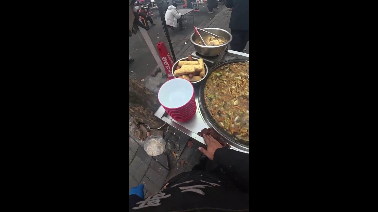Uncut POV | Scooping Stewed Veggies & Broth | Real-Time Vendor Workflow