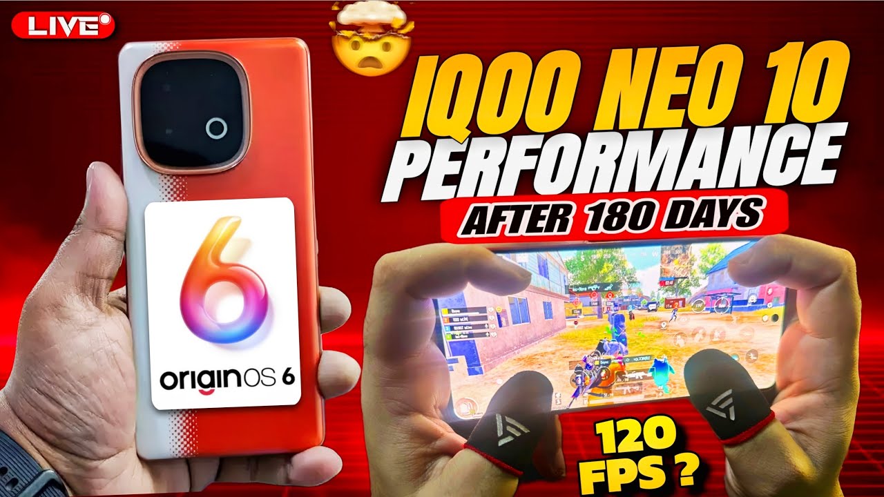 iQOO NEO 10 120 FPS PERFORMENCE TEST AFTER ORIGINOS 6🔥| WITH HANDCAM😲#bgmilive #120fps #iqooneo10