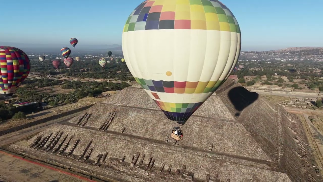 Let balonom iznad Teotihuakana