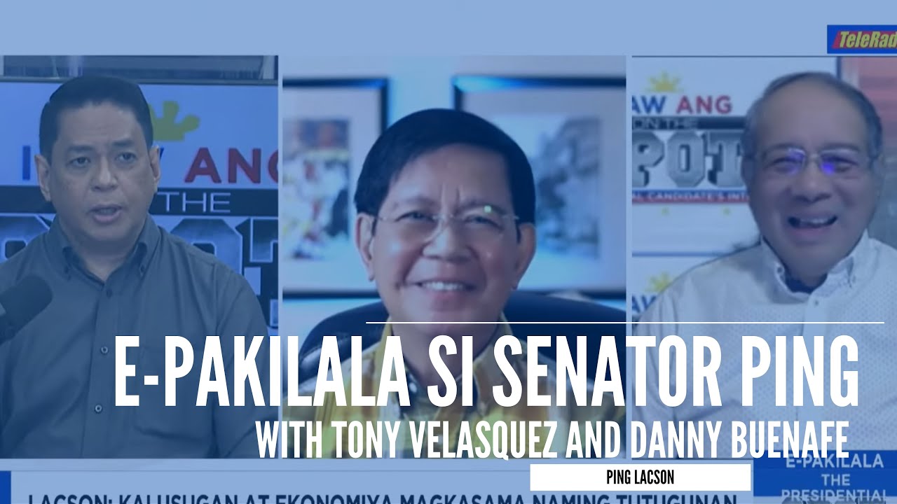 E-Pakilala: Senator Ping with Tony Velasquez and Danny Buenafe