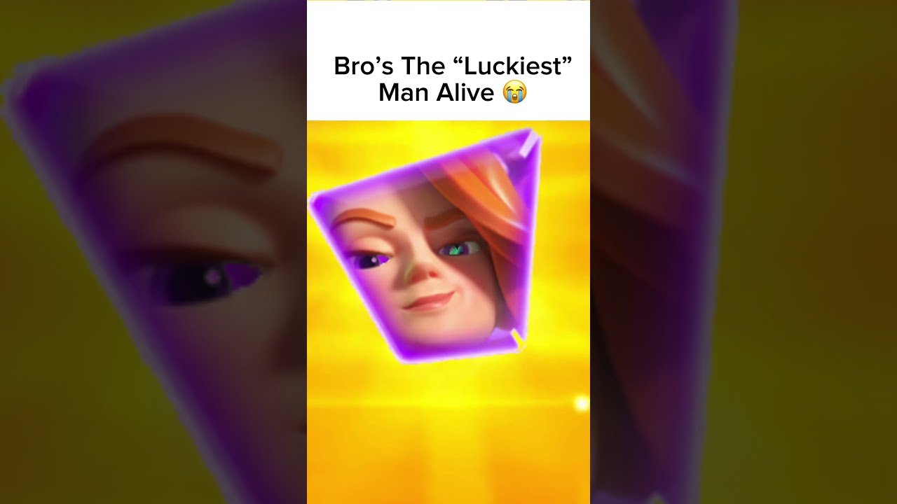 Bro&rsquo;s The &ldquo;Luckiest&rdquo; Man Alive 😭 #clashroyale #clashroyaleshorts #clashroyalememes #shorts