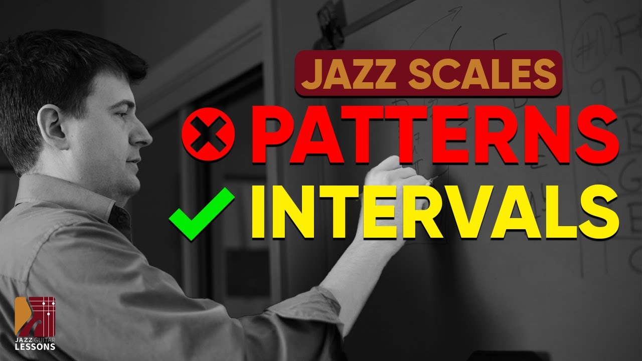 Jazz Guitar Scales: How to Play Patterns - Don't use Patterns! (try intervals instead)