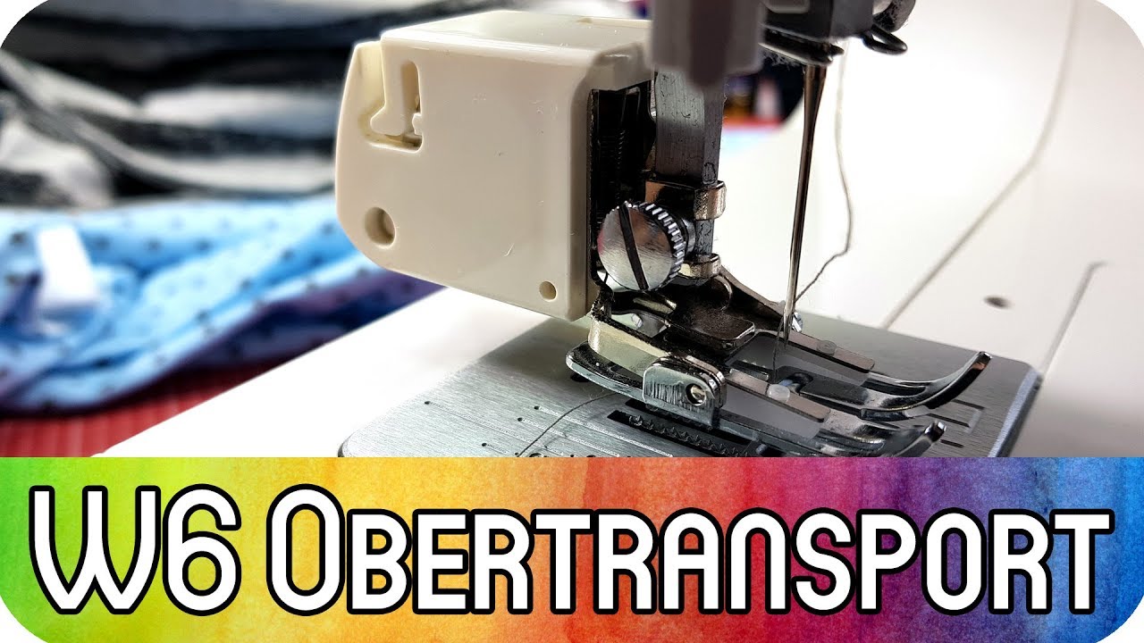 W6 Obertransportfu&szlig; anbringen | N&auml;hen mit der W6 N&auml;hmaschine