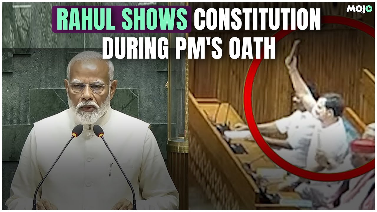 Rahul Gandhi & PM Modi Encounter in Parliament I This Moment Goes Viral as He Holds Up The...