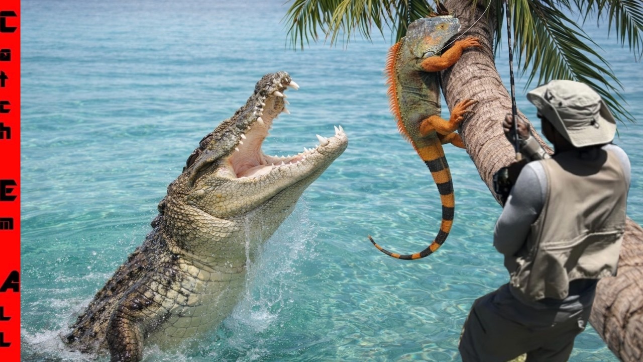 CROCS CATCHING Cold IGUANAS!