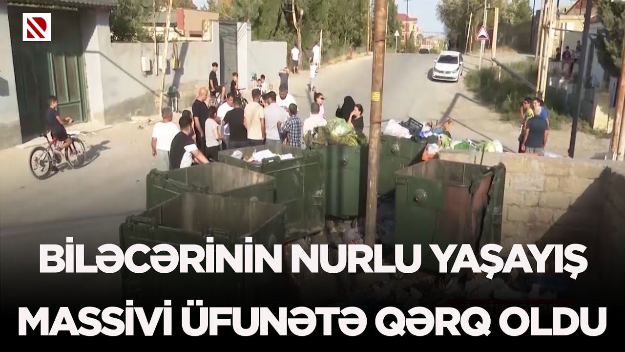 Biləcərinin Nurlu yaşayış massivi üfunətə qərq oldu.