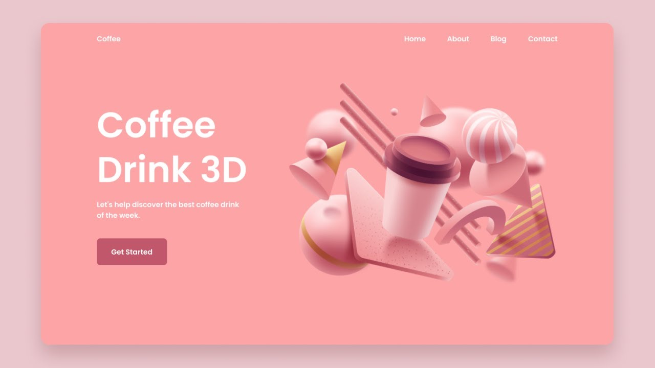 Responsive Landing Page Using HTML CSS And JavaScript | Responsive Web Design