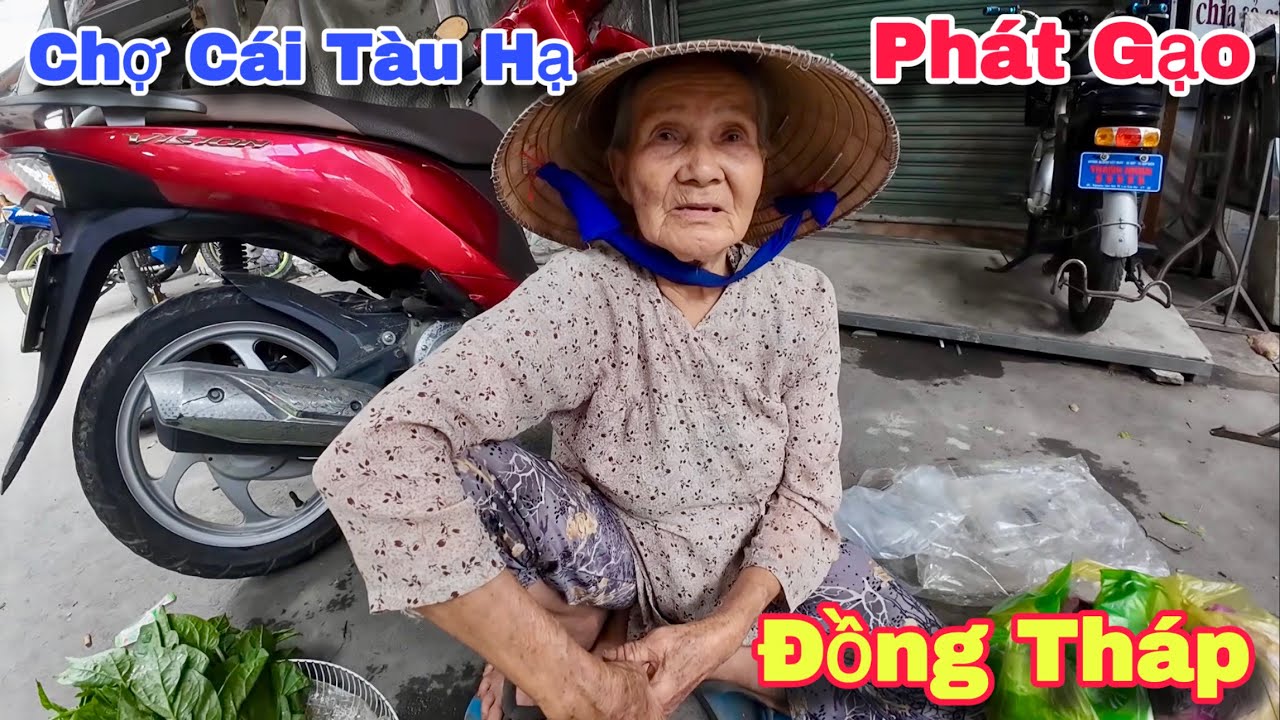 Chợ Cái Tàu Hạ Đồng Tháp Người Lớn Tuổi Khó Khăn Hạnh Phúc Nhận Gạo Từ Mỹ | Khương Nhựt Minh