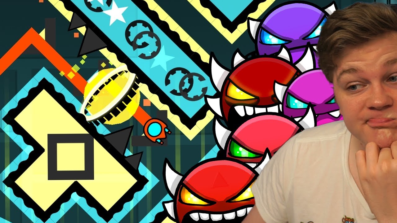 BEATING 1 DEMON OF EACH DIFFICULTY! // Geometry Dash 2.11