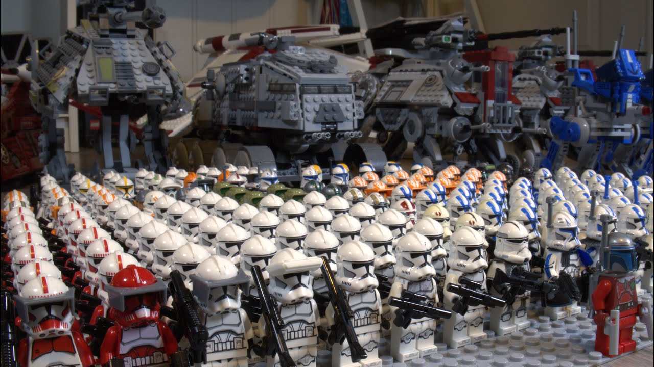 My entire Lego Star Wars Clone army - 175 Clone Troopers - 10k Subs special