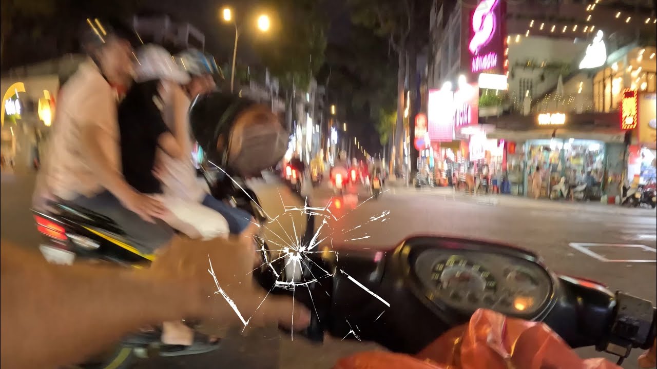Traffic Close Call while Running Errands in Saigon Vietnam #asia #traffic #travel #shopping #food