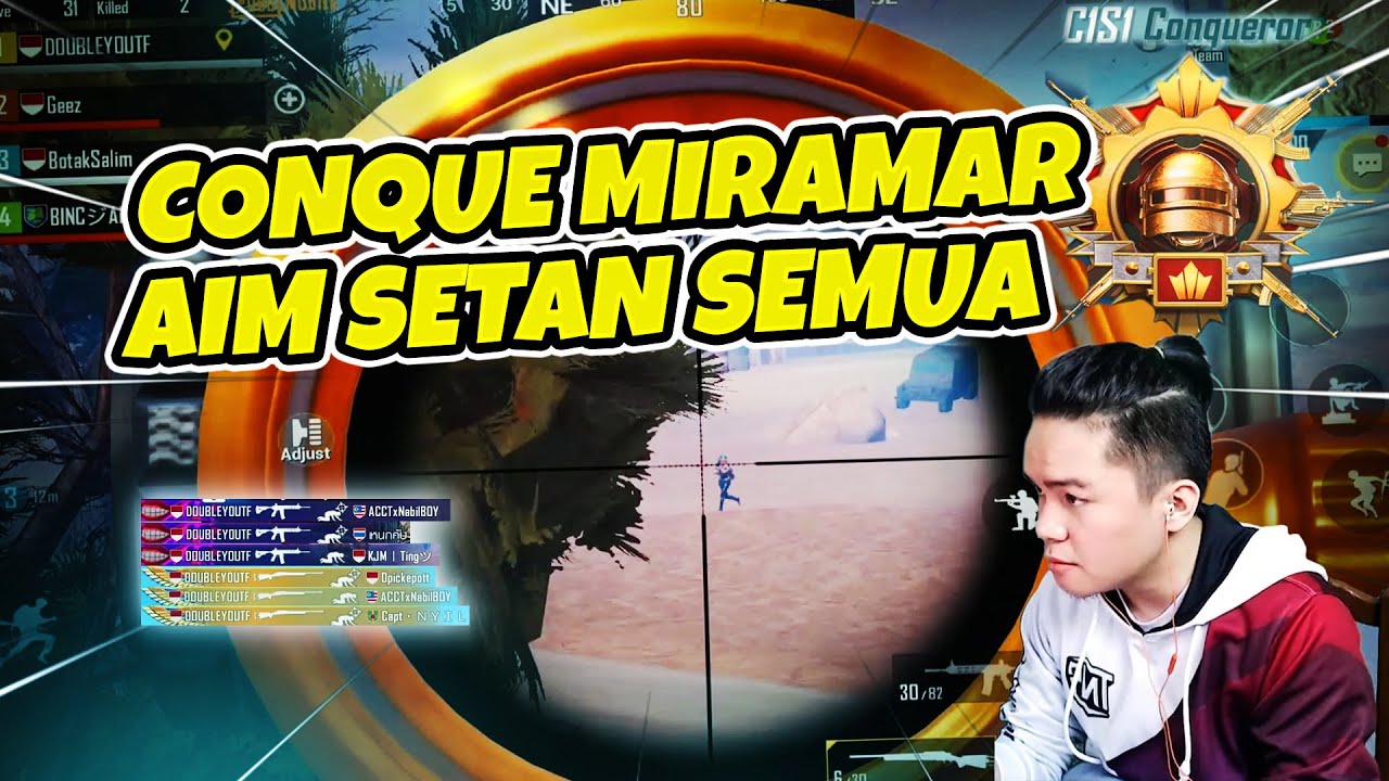 CONQUEROR DI MIRAMAR AIM SETAN SEMUA | CONQUEROR | PUBG Mobile