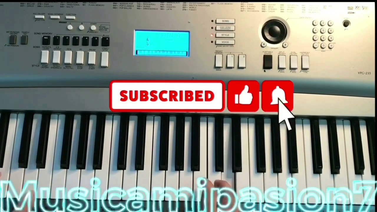Yamaha 235 YPG Cómo subirle el volumen a los ritmos y sonidos Fácil y rápido