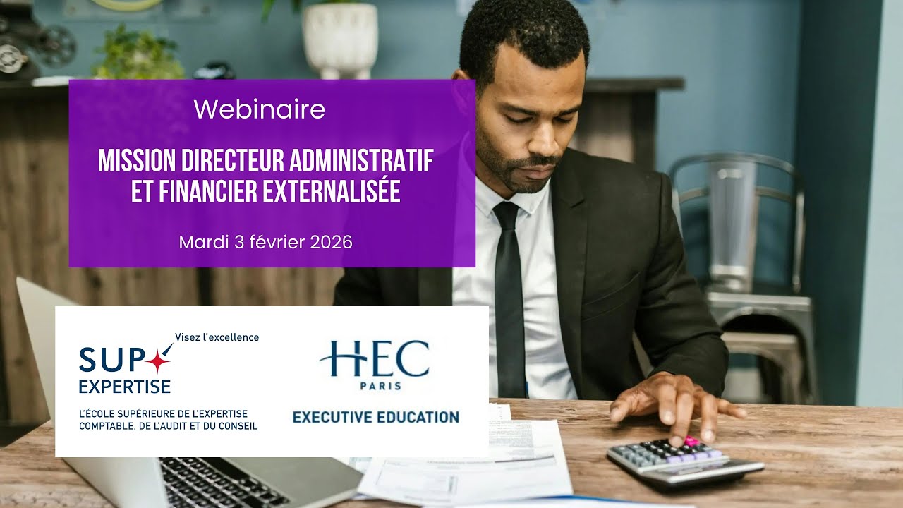 Webinaire - Parcours Mission directeur administratif et financier externalisée