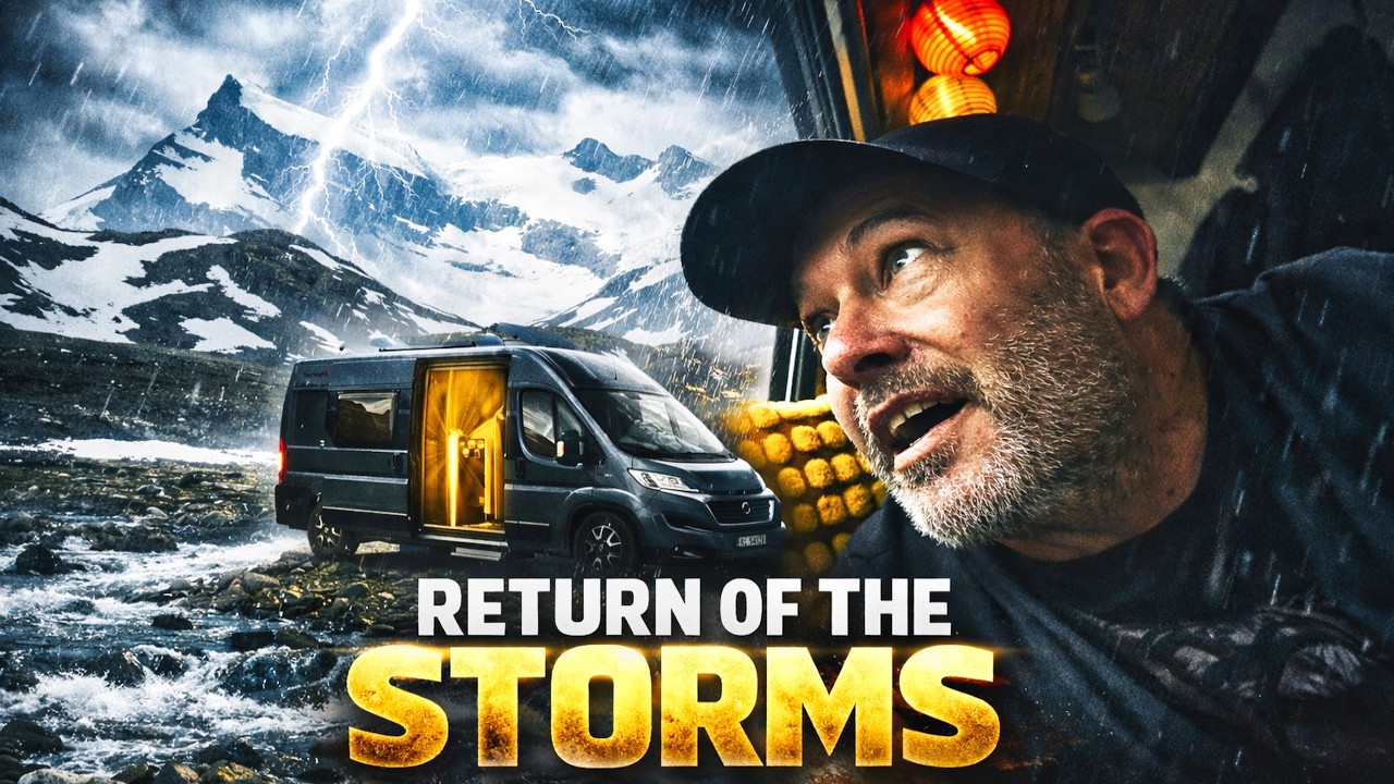 COZY INSIDE - STORM OUTSIDE: Van Life Camping in Heavy Rain & Rainstorm. 5 Day Epic Trail Adventure