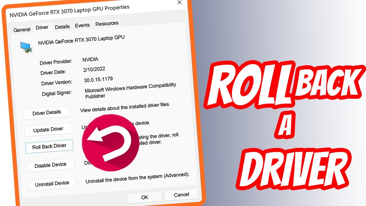 How to Roll Back a Windows Driver SIMPLE AND EASY