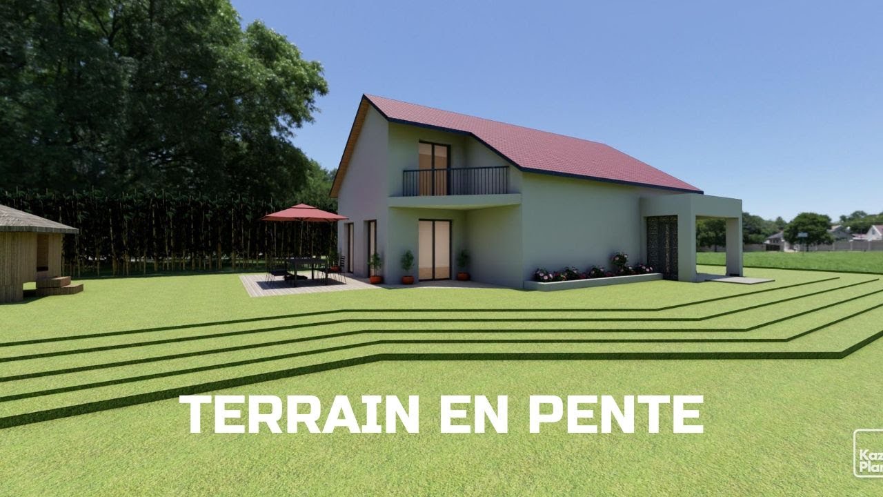 Kozikaza tuto terrain en pente avec paliers
