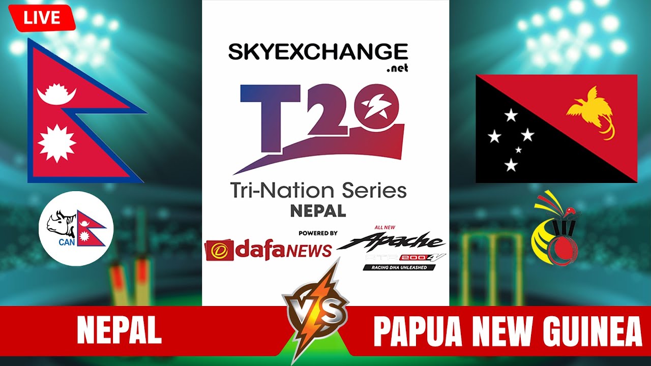 Nepal VS Papua New Guinea Live | Skyexchange Tri Nation T20 Series | Cricket Cup 2022 | Nepal