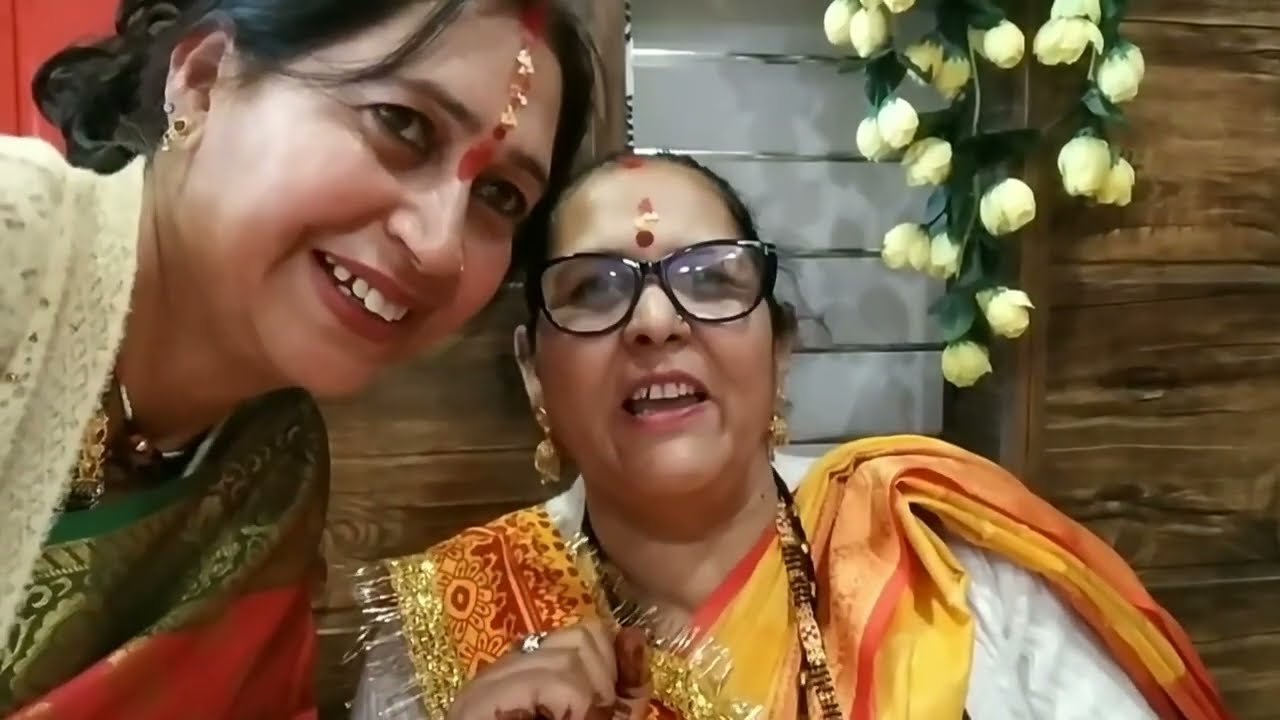 नातियों के जनेऊ में गये आज ❤सास बहू, देवरानी जेठानी सभी मिलें फिर से 🤗🤗@Ashapunetha28 