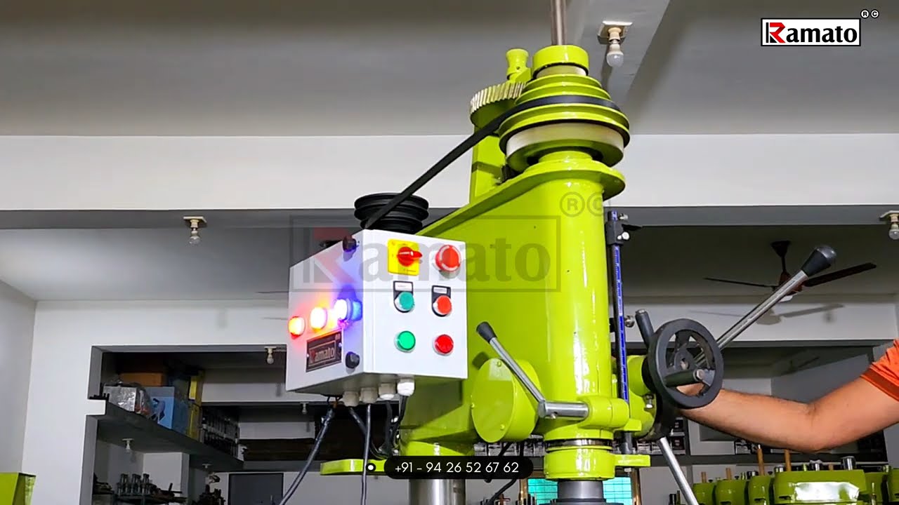 Ramato 40mm Heavy Duty Pillar Drilling Milling Tapping Machine Manufacturer | Rajkot Gujarat INDIA