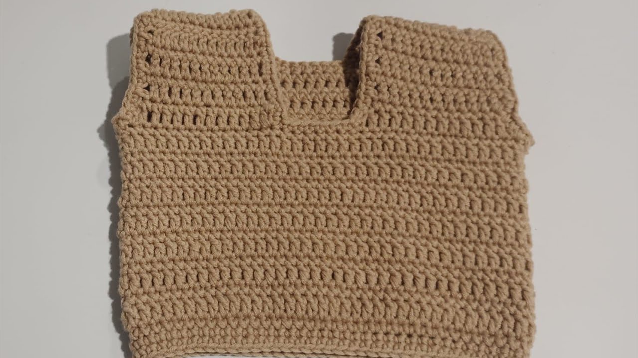 Chaleco a Crochet para bebé de 3 meses Fácil de Tejer  #chalecoacrochet #tejidoacrochet