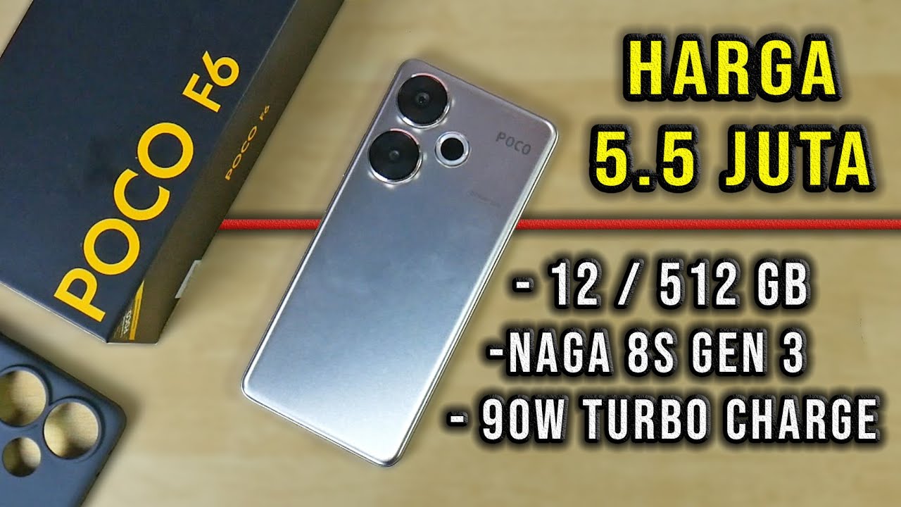 Unboxing Review POCO F6 Snapdragon 8S Gen 3 Harga 5.5 Juta | Brand Sebelah Auto Nangis di Pojokan ?