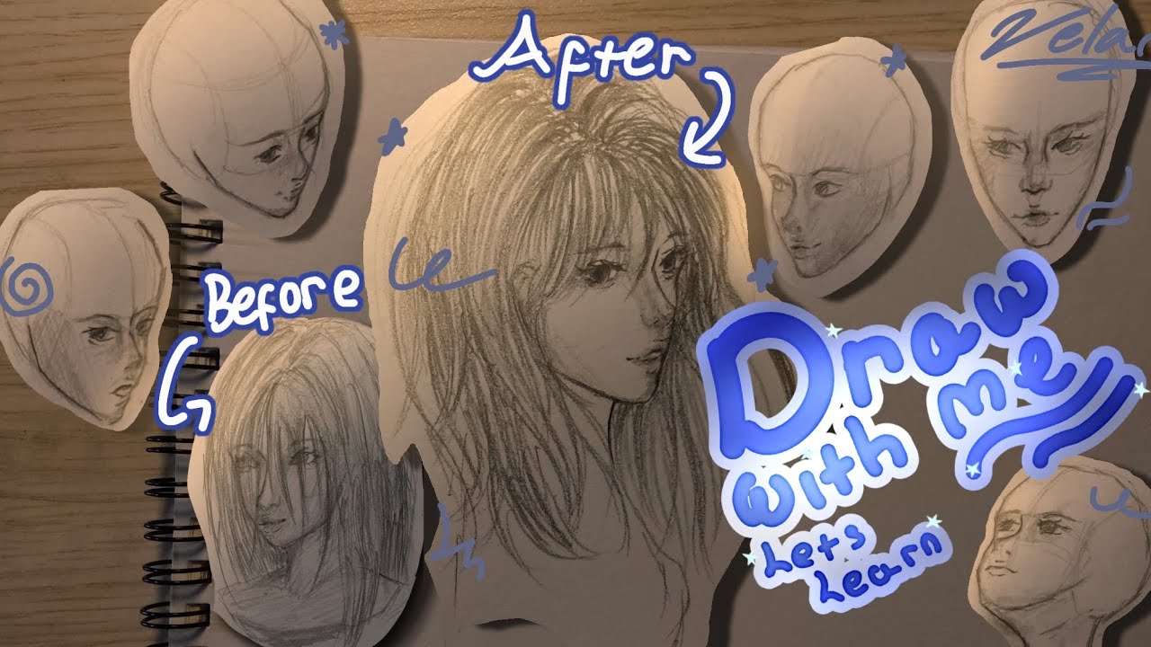 `LETS LEARN | Draw with me | • Full drawing process 