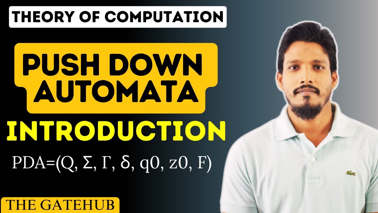 Introduction to PDA ||  Pushdown Automata TOC || Automata Theory