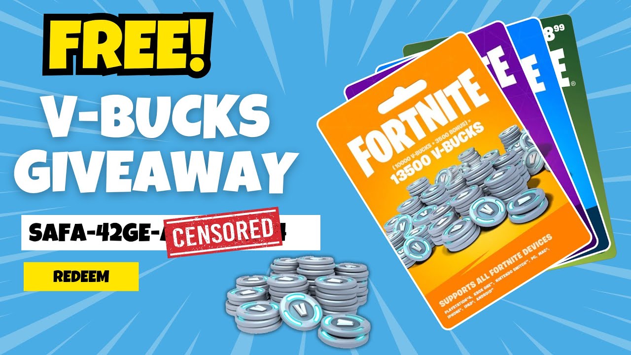 Fortnite V-Bucks Giveaway ⭐ FREE V Bucks, PSN & Xbox Codes Live!