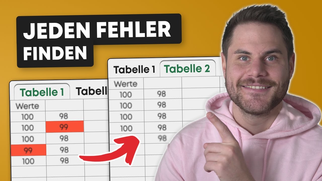 Zwei Tabellen VERGLEICHEN und Unterschiede finden in Excel
