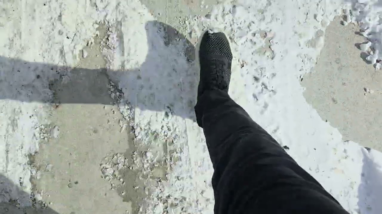 [ASMR] Over 1 hour of ambient trail walking in the snow! Great to sleep or relax to! Bird sounds!