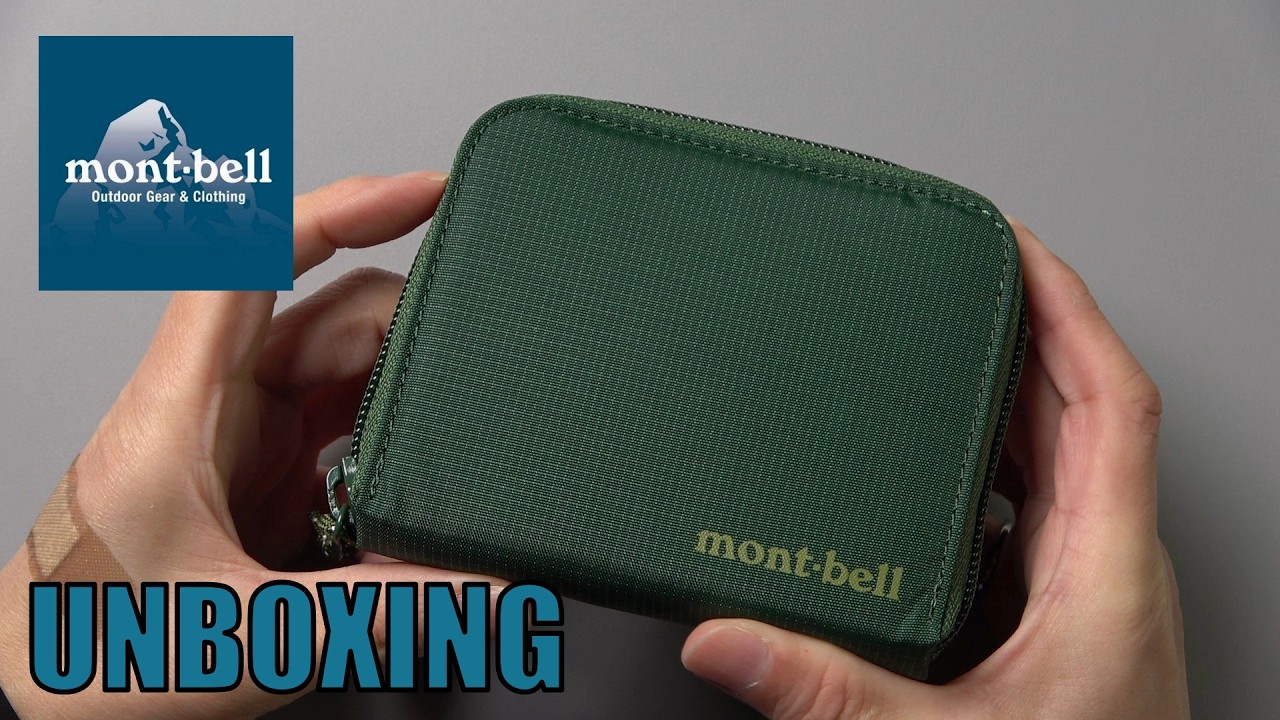 【ASMR】モンベルの財布を開封【mont-bell】