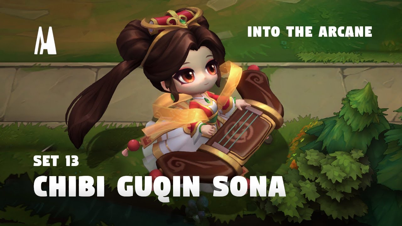 CHIBI GUQIN SONA | FINISHER, BOOM, EMOTES | TFT SET 13
