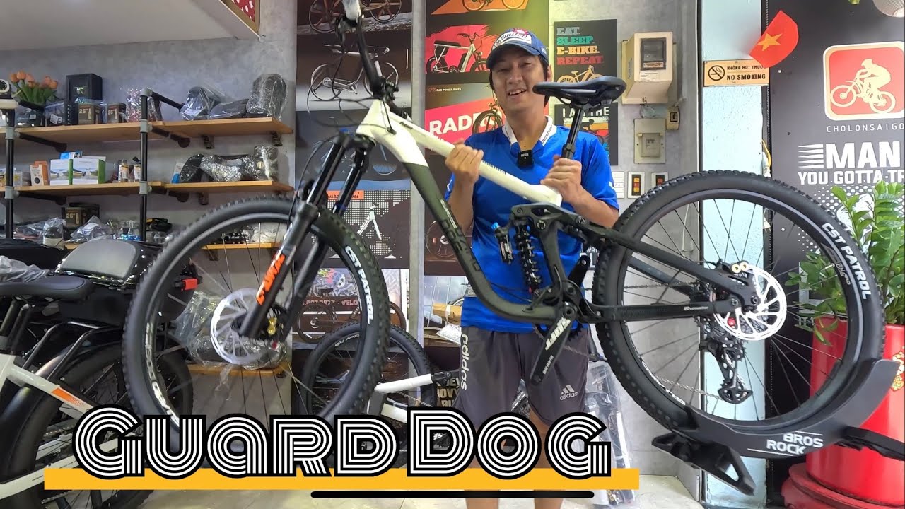 Ra mắt 2025! #ebike Xe đạp đa địa hình #GUARD DOG #MTB #ENDURO siêu nghẹ 12kg cối nổi to đẳng cấp