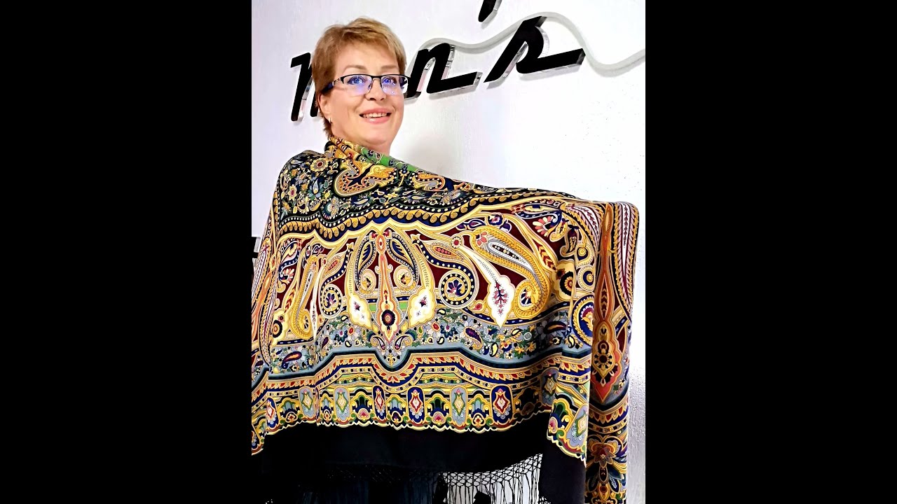 Шаль Ожидание 🌷🌷🌷Павловопосадские платки в Минске. Алёна
