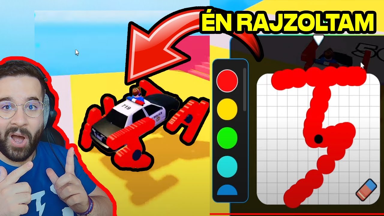 Én rajzoltam a KOCSI KEREKÉT ! Tutti kerék pörög? 😂 | Wheel Drawing Obby