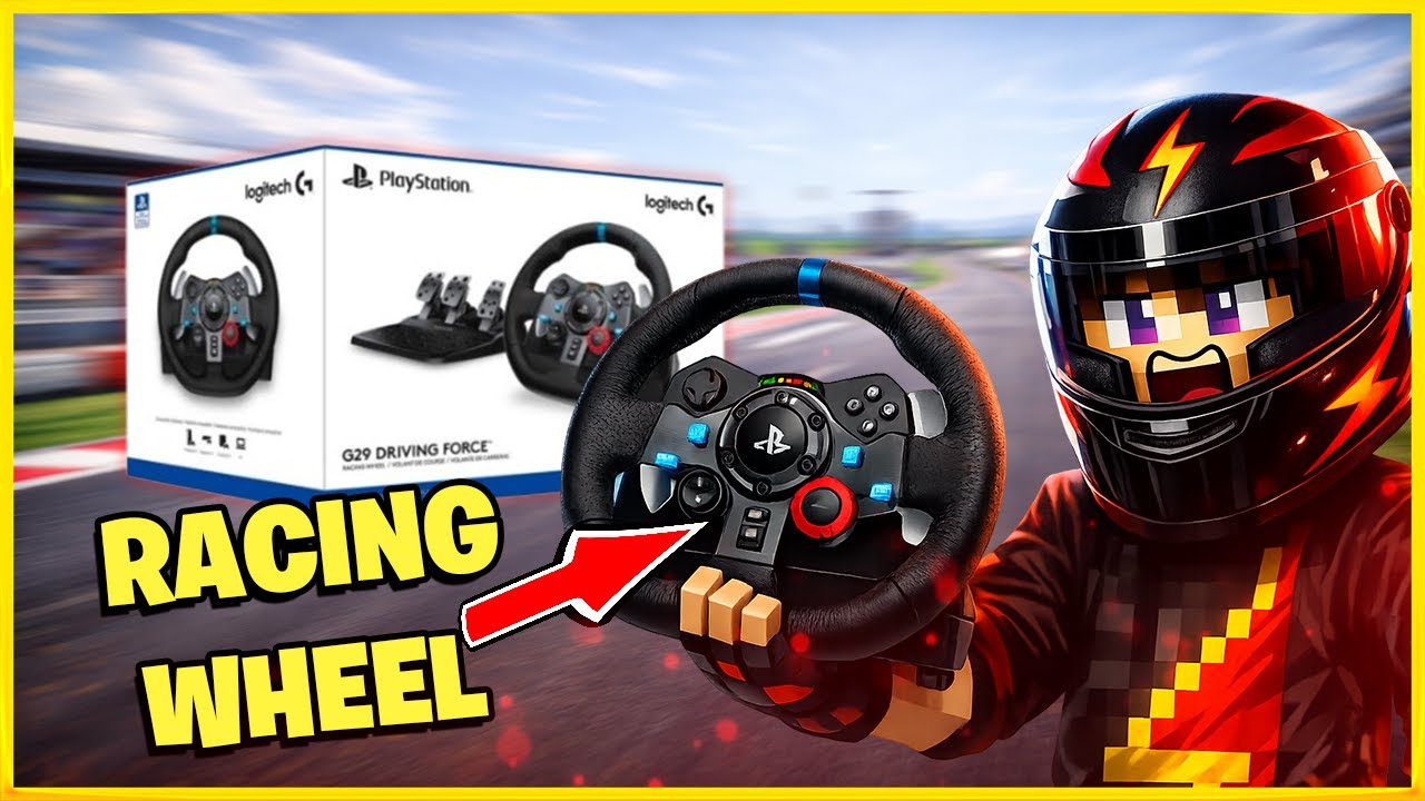 I Played Racing Games on a REAL Racing Wheel 😱