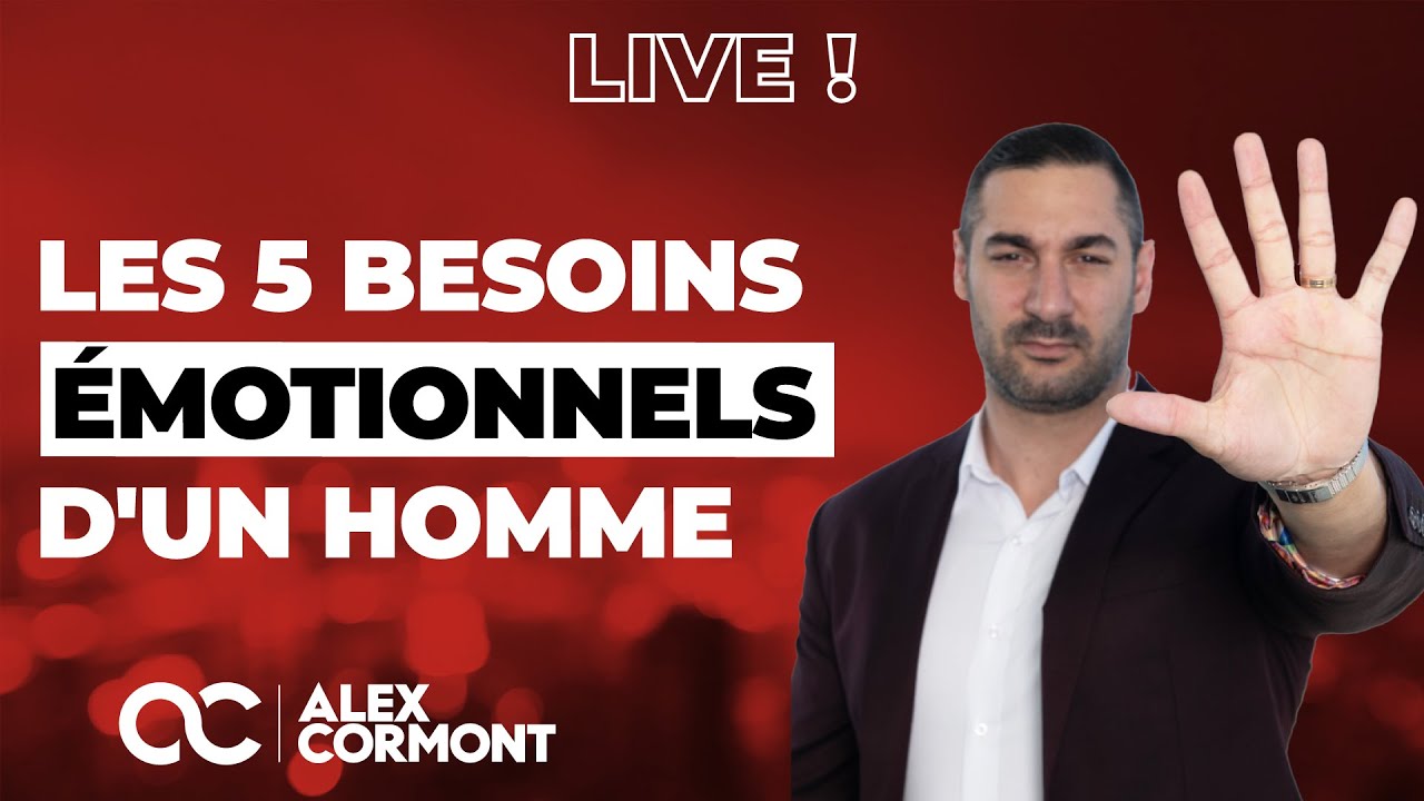 Les 5 besoins émotionnels des hommes EN AMOUR…