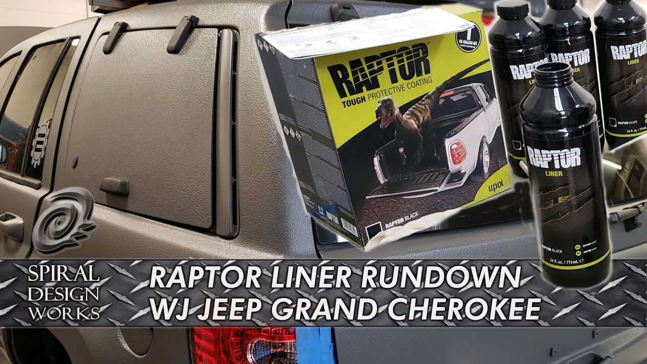 EP.33 - Tintable Raptor Liner Sprayed on our WJ Jeep Grand Cherokee- Do it yourself and save!