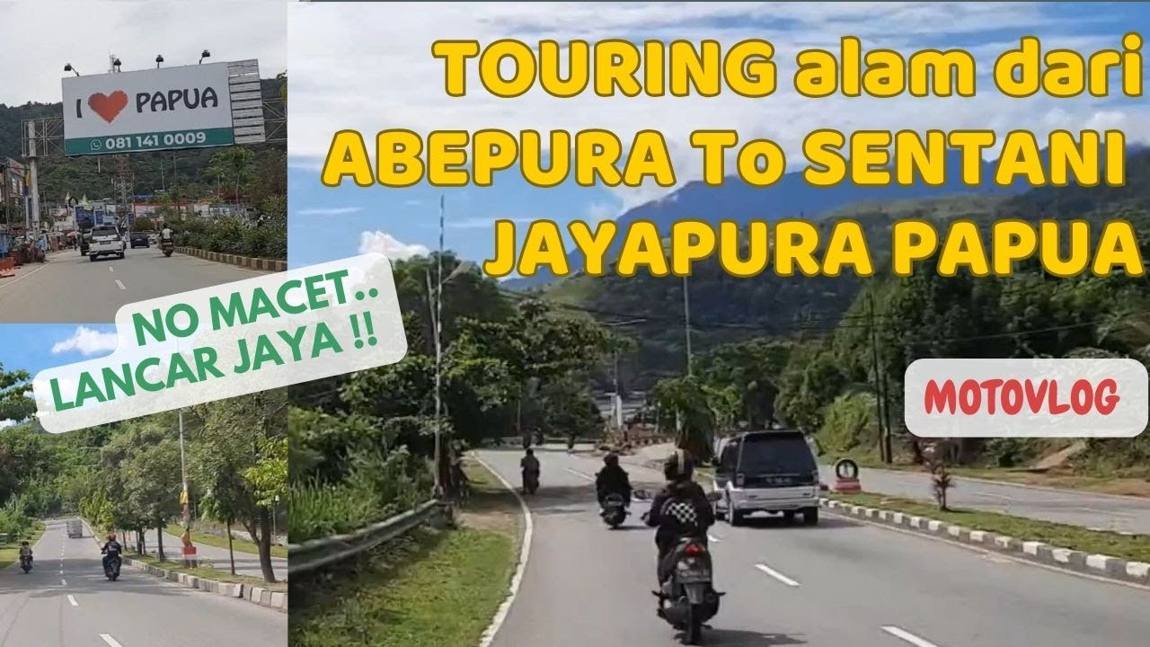 ABEPURA ke SENTANI , Jayapura Papua | Motovlog