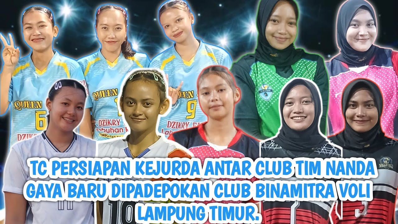TC PERSIAPAN KEJURDA ANTAR CLUB TIM NANDA GAYA BARU DIPADEPOKN CLUB BINAMITRA VOLI LAMPUNG TIMUR.