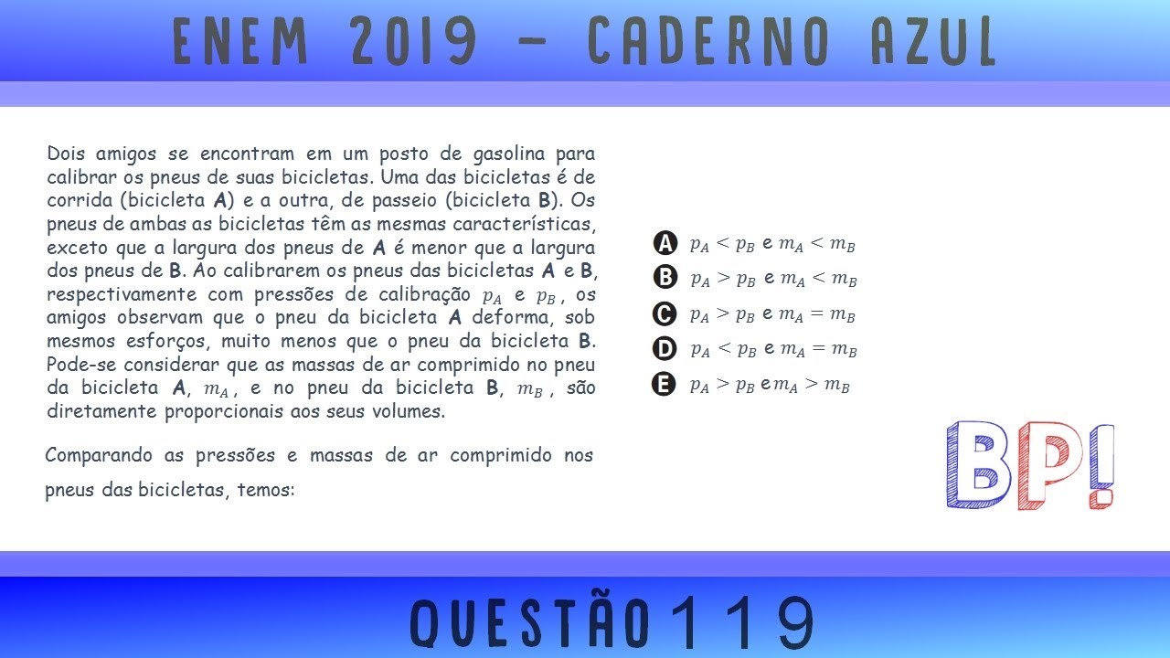 #Enem2019 &mdash; Caderno azul, quest&atilde;o 119 (Termodin&acirc;mica)