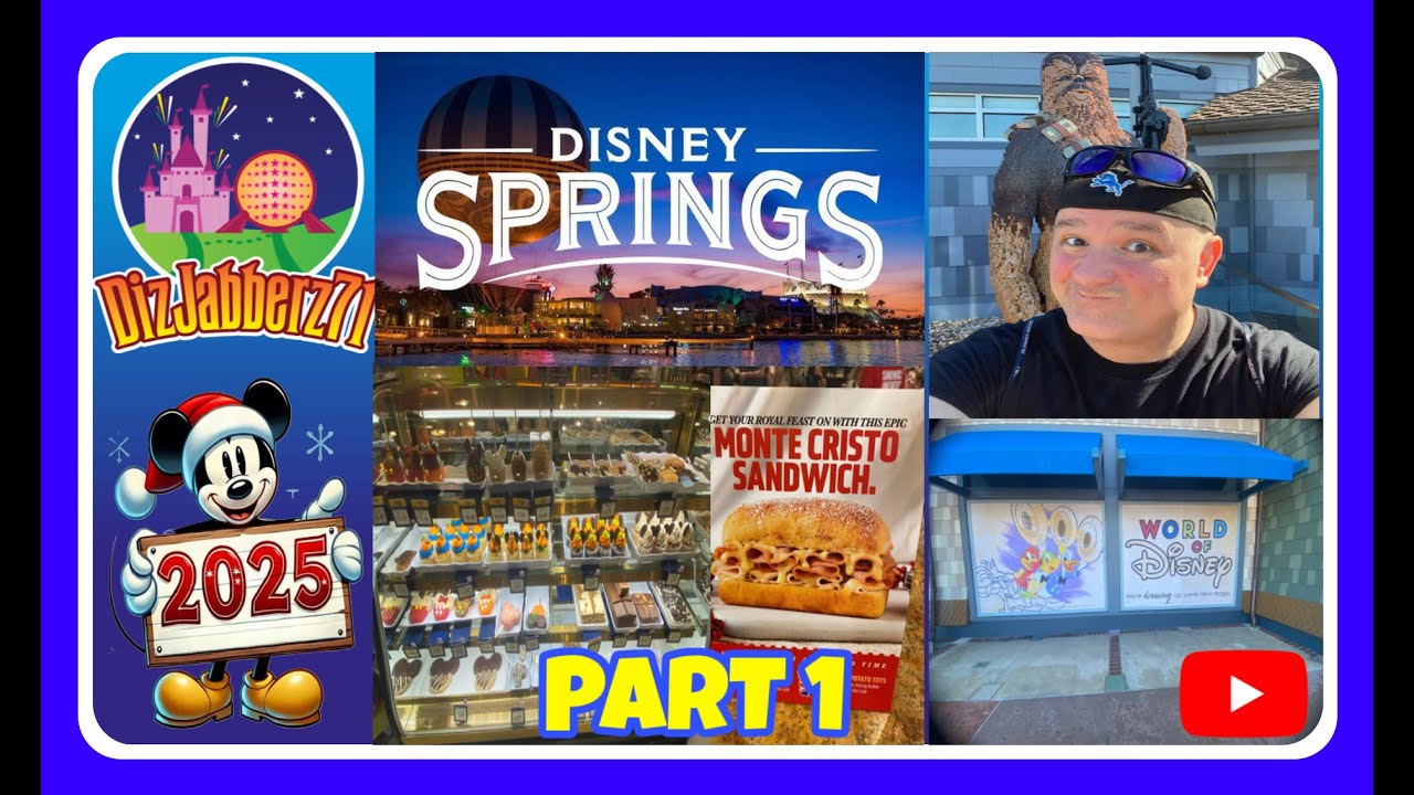✨ Disney 2025, часть 1 | Исследование Disney Springs и тур по магазинам World of Disney! (Видеобл...