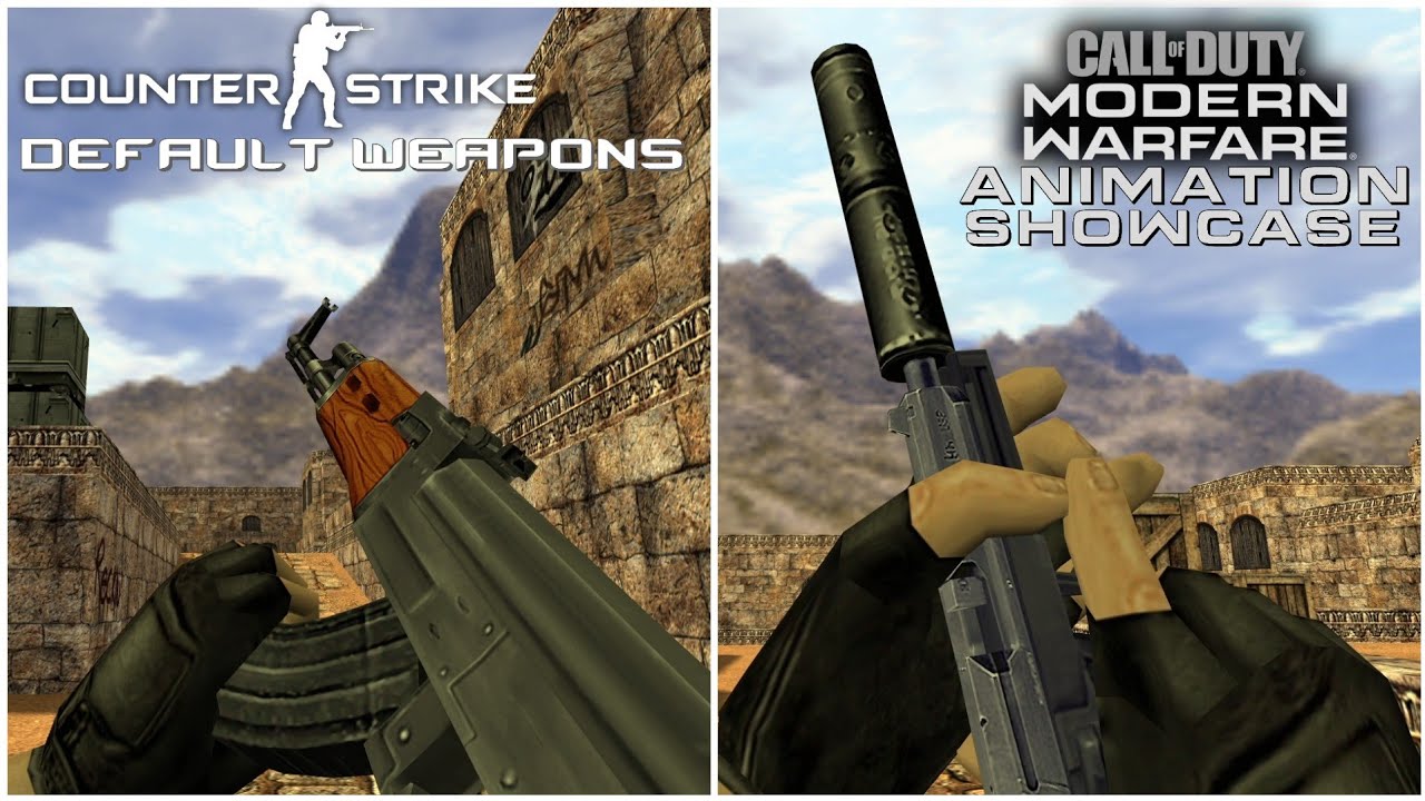 Counter-Strike: 1.6 | Default Weapons with MW19/MW22 Animations Showcase [1080p 60FPS]