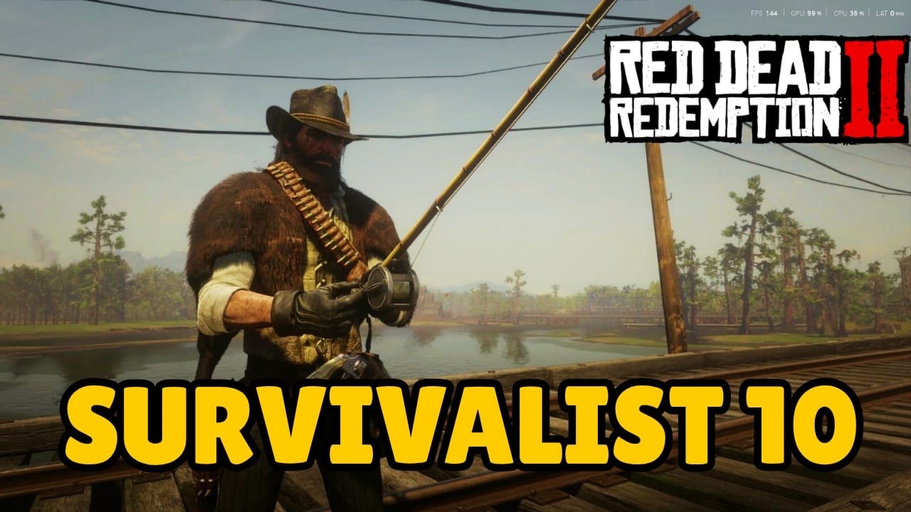 RDR2 Survivalist 10 Part 2: Catching Every Fish In The World! Road to 100% Completion