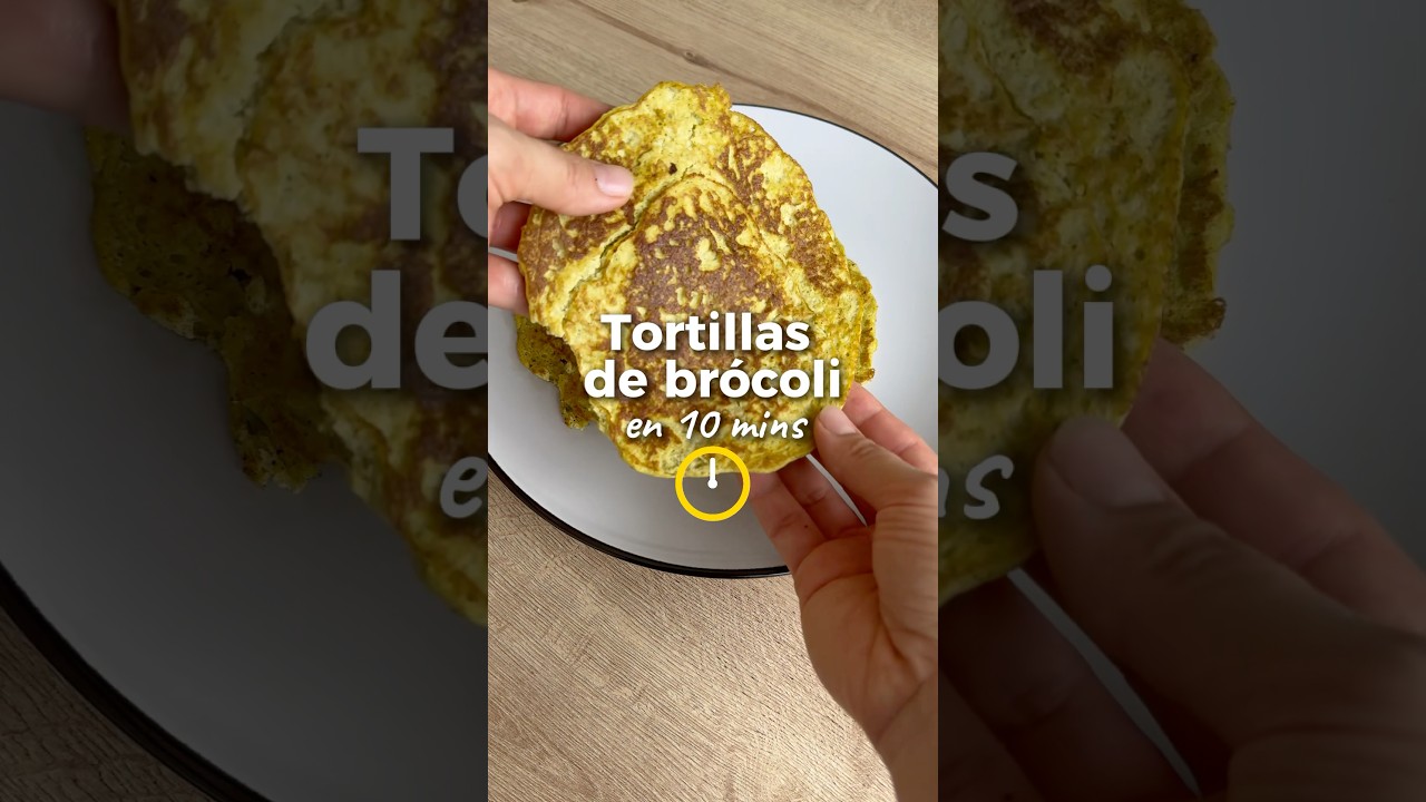 Tortillas de br&oacute;coli 🥦 en 10 minutos Sin gluten #achiote18 #recetas #recetassaludables