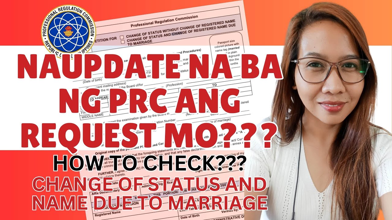NAUPDATE NA KAYA NG PRC ANG PETITION OF CHANGE OF STATUS AND NAME MO?  to check #follow #highlights