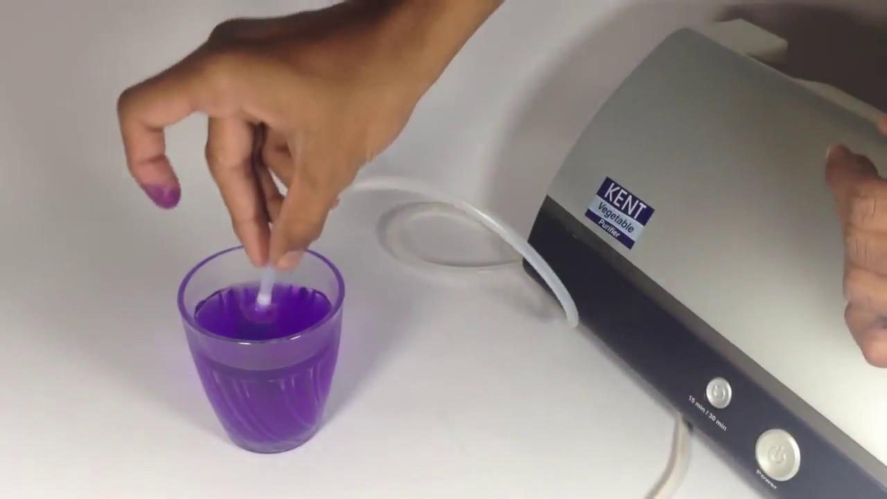 KENT OZONE VEGETABLE AND FRUIT DETOXIFIER PURIFIERS REVIEW DEMO TEST